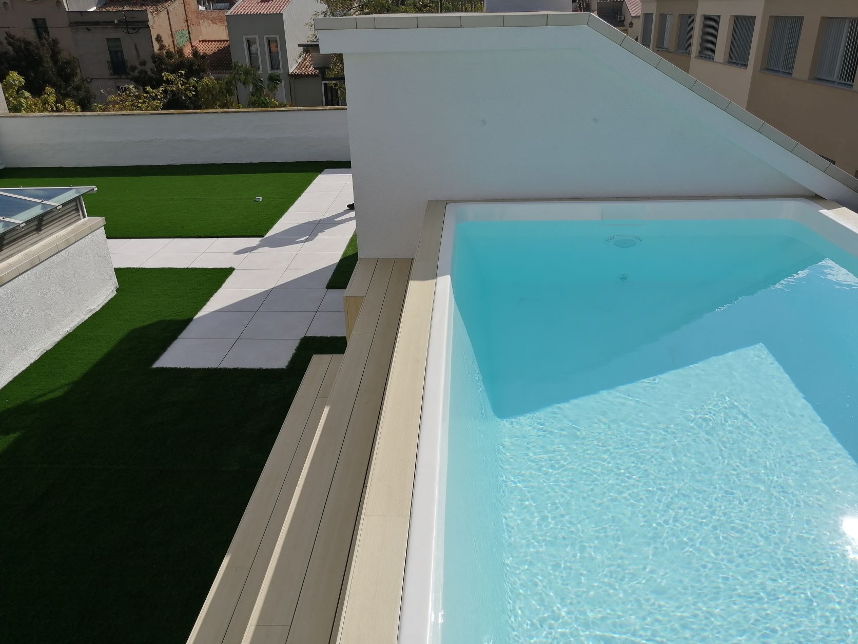 Piscina en terraza
